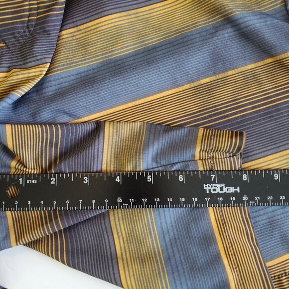 Columbia Board Shorts mens 38 Gray Yellow stripes Pockets Unlined Outdoor Beach - Picture 9 of 16
